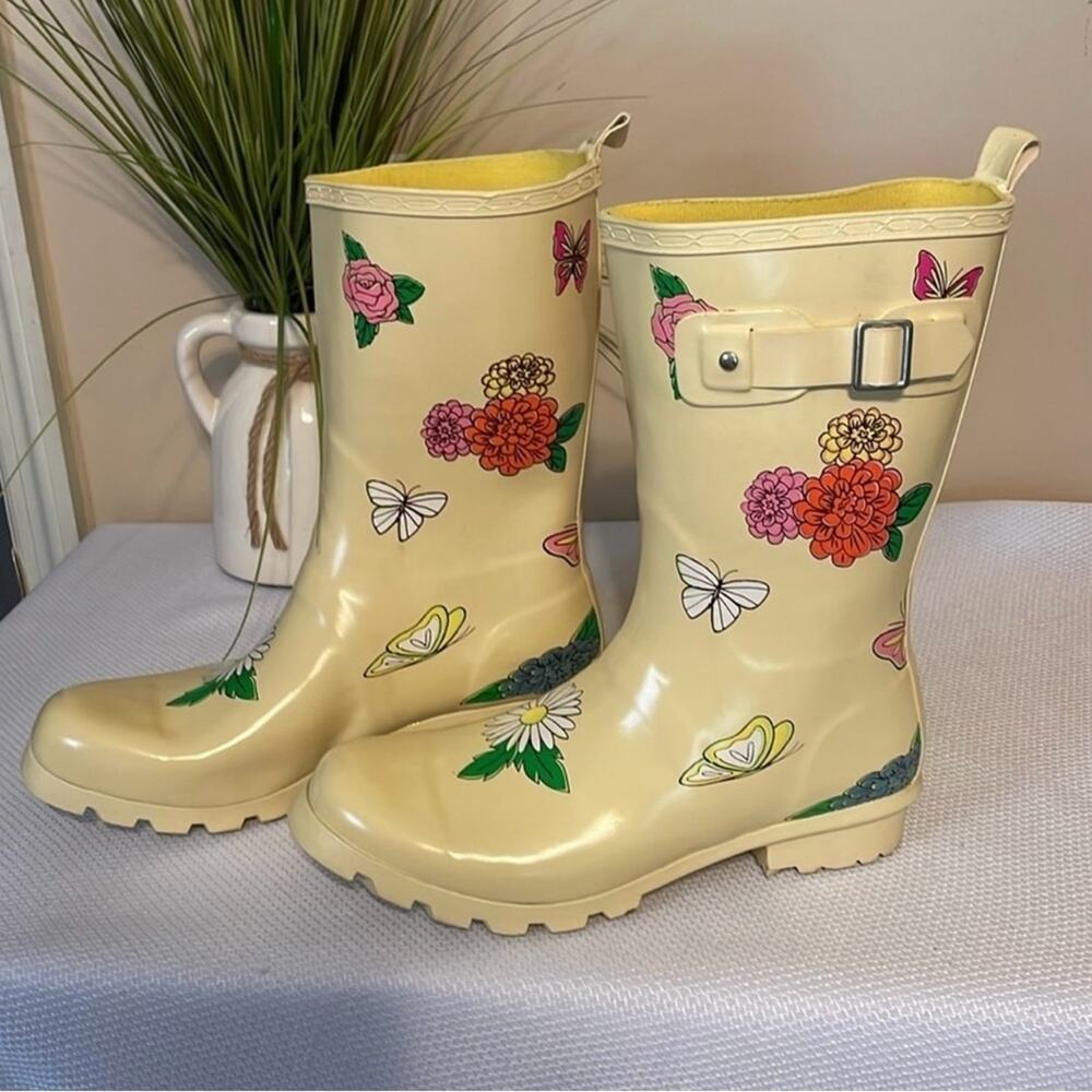 Disney Parks Epcot Flower and Garden Festival Rain Muck Boots 2022 - Picture 3 of 11